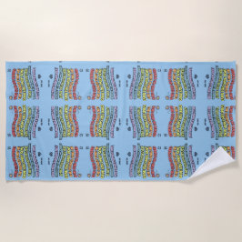 Toalha De Praia Deus adorou o mundo