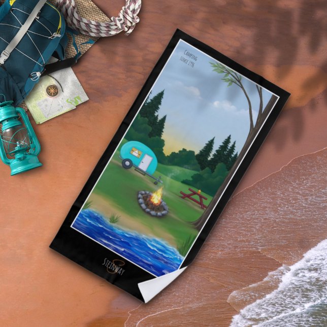 Toalha De Praia Dia do Acampamento (Criador carregado)