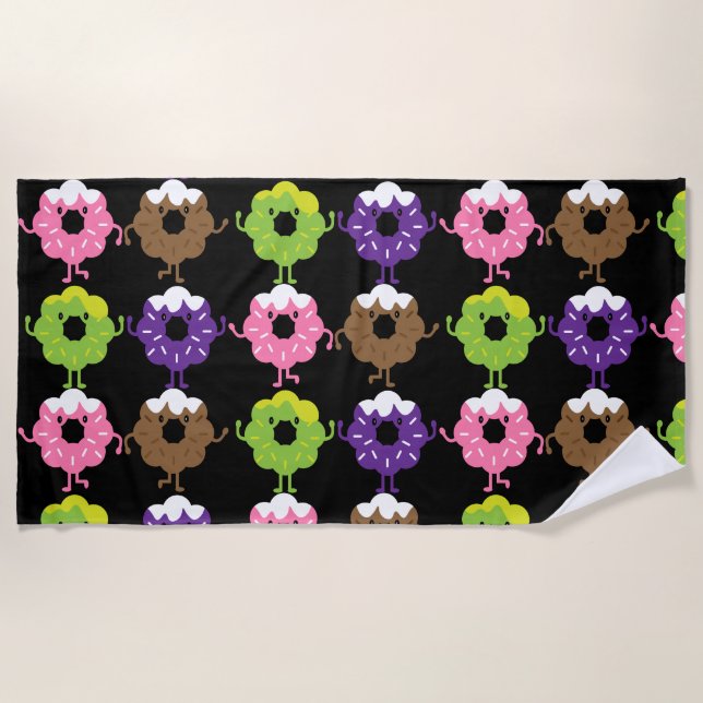 Toalha De Praia Dia Nacional da Rosquinha (Frente)