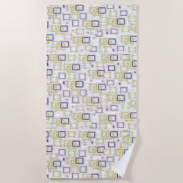 Toalha De Praia Dimensões de Interbloqueio