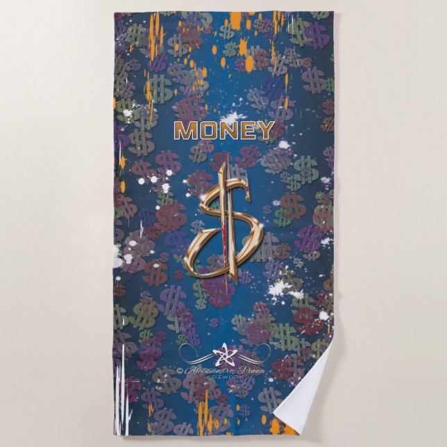 TOALHA DE PRAIA DINHEIRO (Frente)