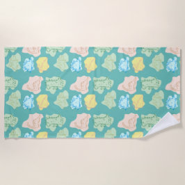 TOALHA DE PRAIA DINOSSAUR