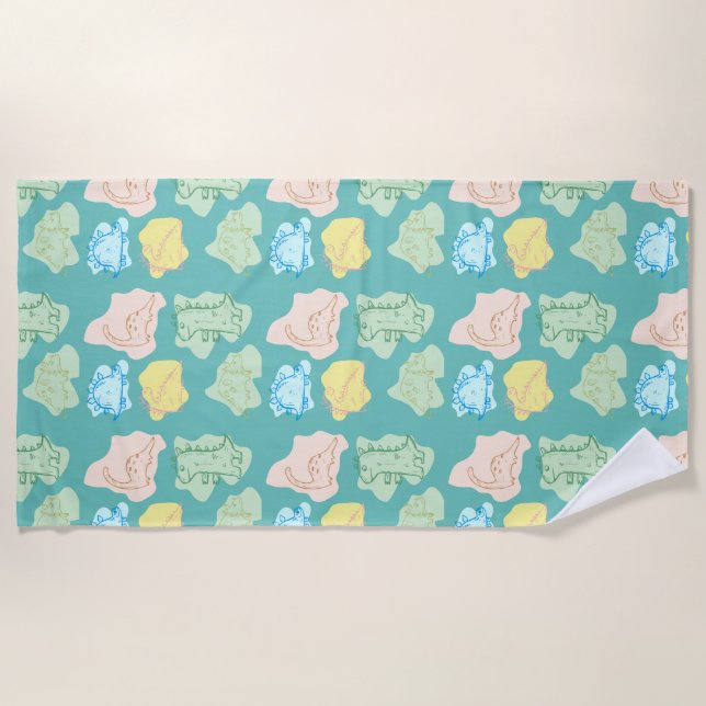 TOALHA DE PRAIA DINOSSAUR (Frente)