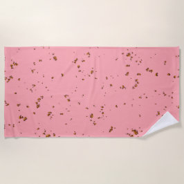 Toalha De Praia Dissipadores De Fogo Sobrepõem Sua Foto Cor-De-Ros