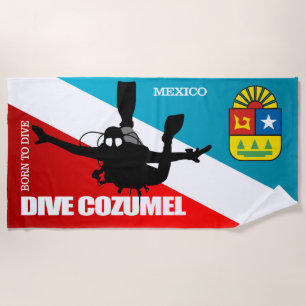 Toalha De Praia Dive Cozumel DF2