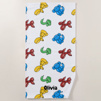 Toalha De Praia Diversão de balões brilhantes design