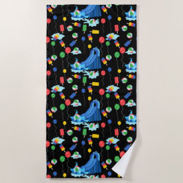 Toalha De Praia Diversão De Meninos De Vidro De Verão