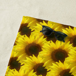 Toalha De Praia Diversão Sunflower no Sol