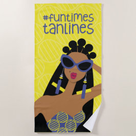 Toalha De Praia Divertimento Tan Lines Beach Towel