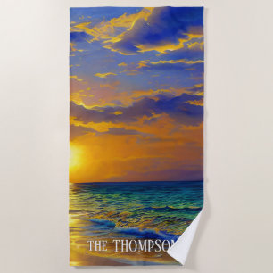 Toalha De Praia Divine Beach Sunset em Porto Rico