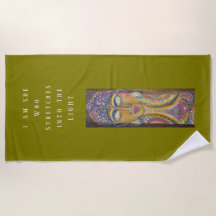 Divine Feminine Buddha original art Towel