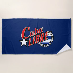 Toalha De Praia Divisa de Cuba Libre em a
