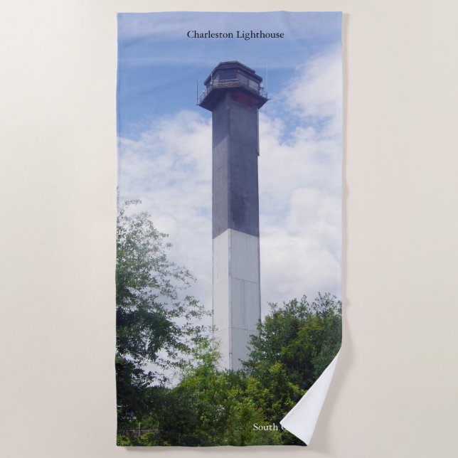 Toalha de praia do Farol Charleston (Frente)