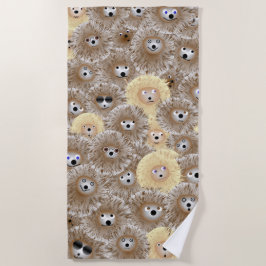 Toalha de praia do partido do ouriço