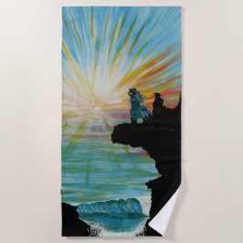 Toalha de praia do portão do céu