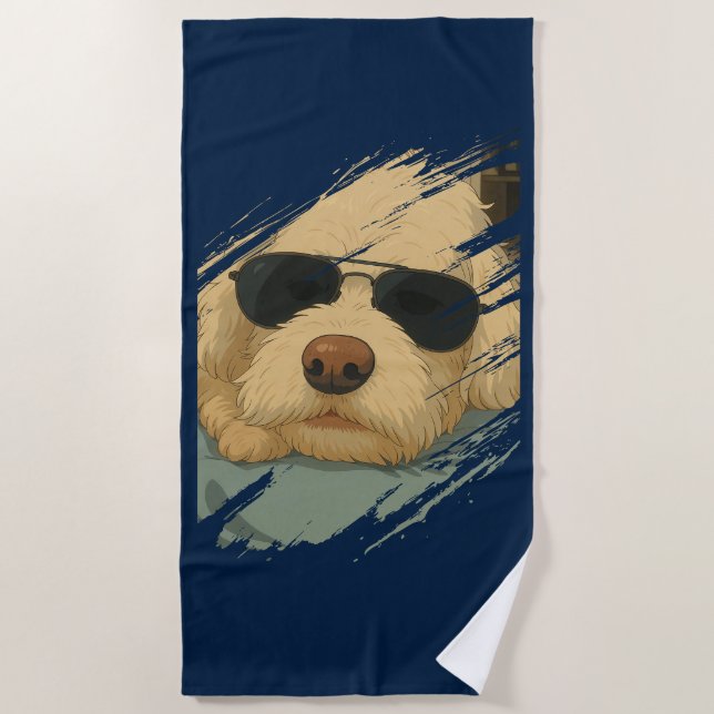 Toalha De Praia Dog Max Beach Towel (Frente)
