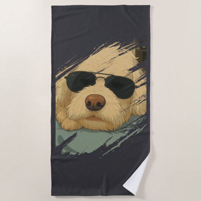 Toalha De Praia Dog Max Beach Towel (Frente)