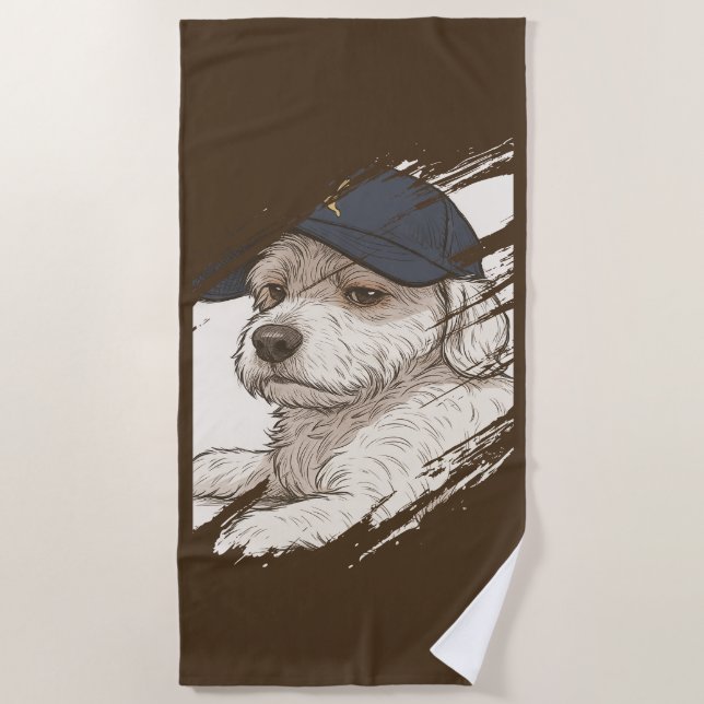 Toalha De Praia Dog Max Beach Towel (Frente)