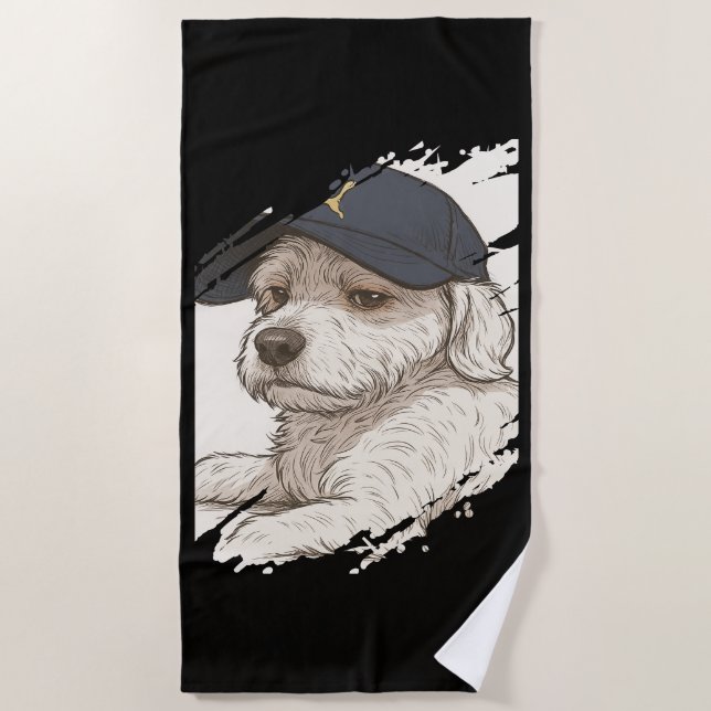 Toalha De Praia Dog Max Beach Towel (Frente)