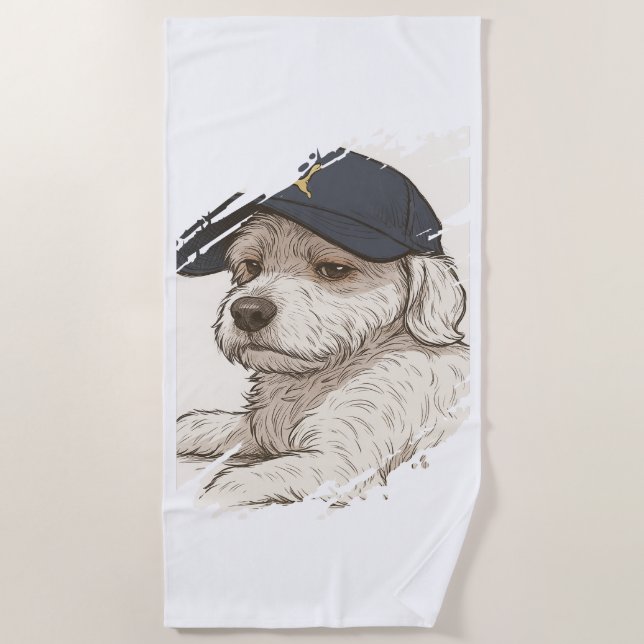 Toalha De Praia Dog Max Beach Towel (Frente)