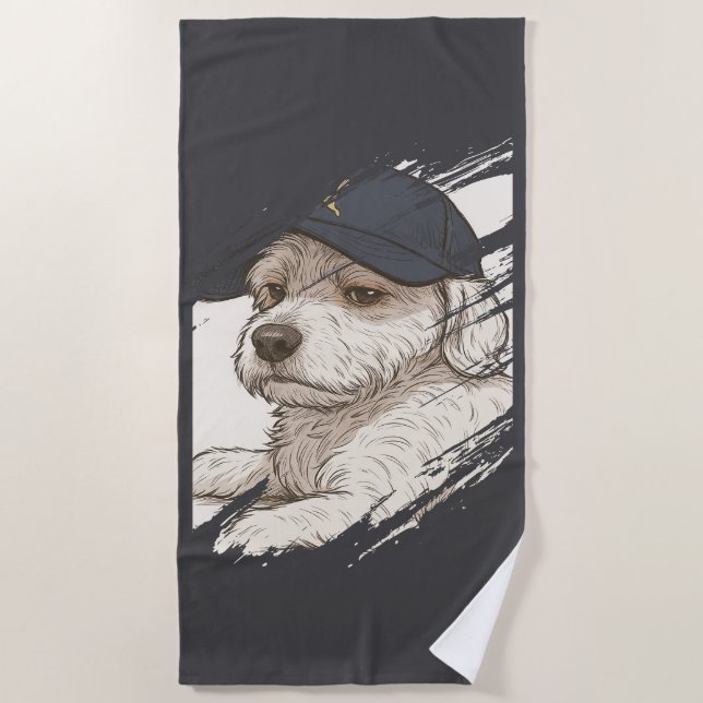 Toalha De Praia Dog Max Beach Towel (Frente)