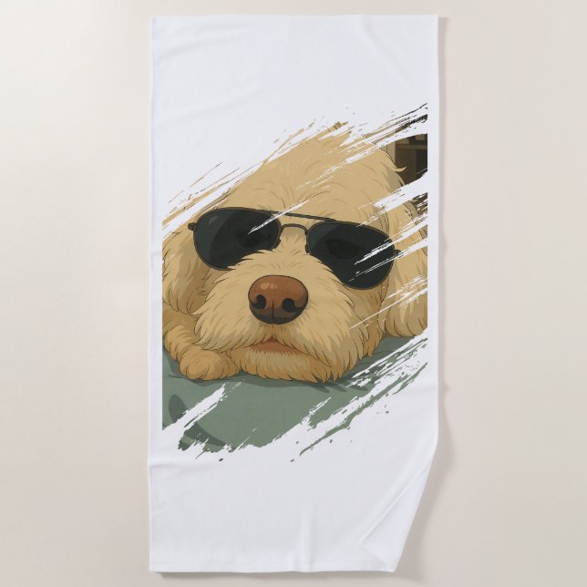 Toalha De Praia Dog Max Beach Towel (Frente)