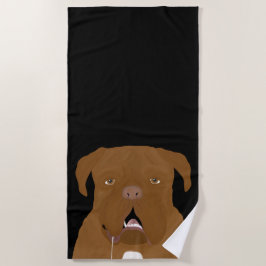 Toalha De Praia Dogue de Bordeaux Beach Towel