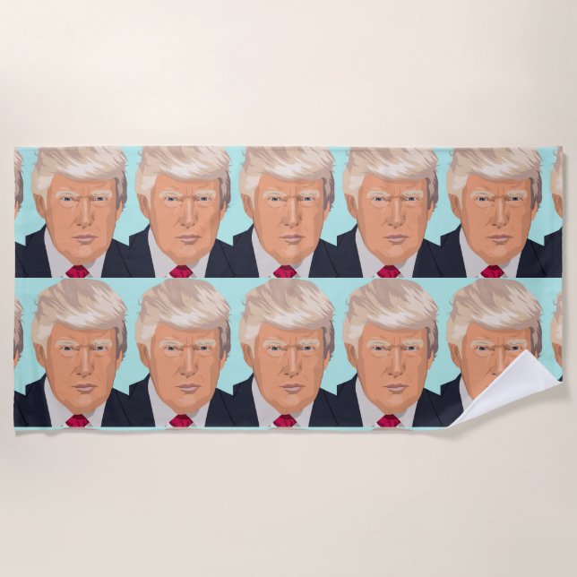 Toalha De Praia DONALD TRUMP Beach Towel (Frente)