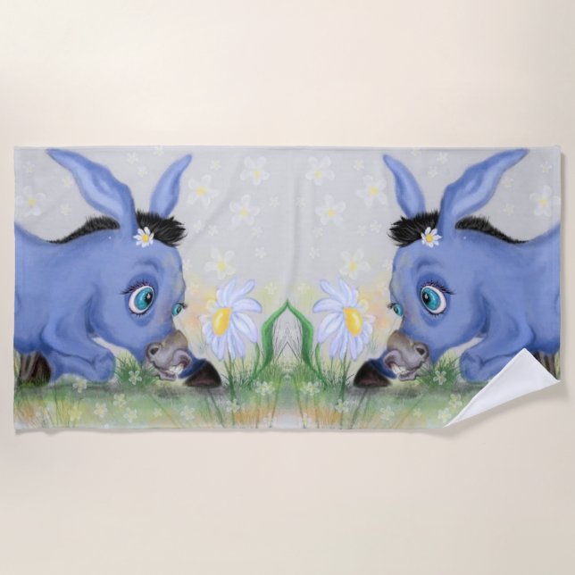 Toalha De Praia Donkey e Daisy Beach Towel (Frente)