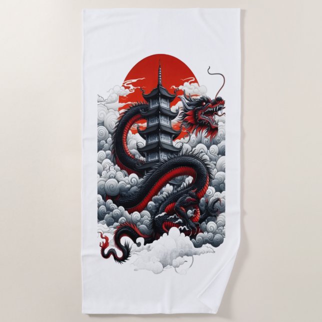 Toalha De Praia Dragon Beach Towel (Frente)