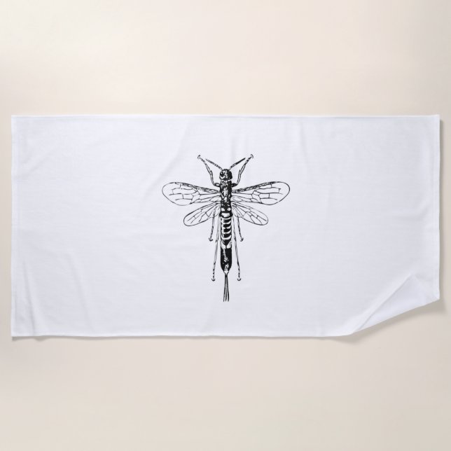 Toalha De Praia Dragonfly T-Shirt Grande (Frente)