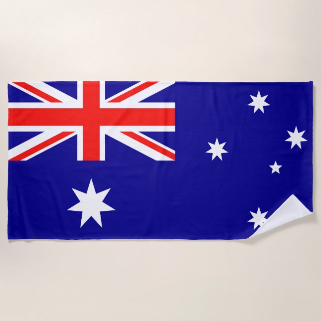 Toalha De Praia Drapeau Australie (Frente)
