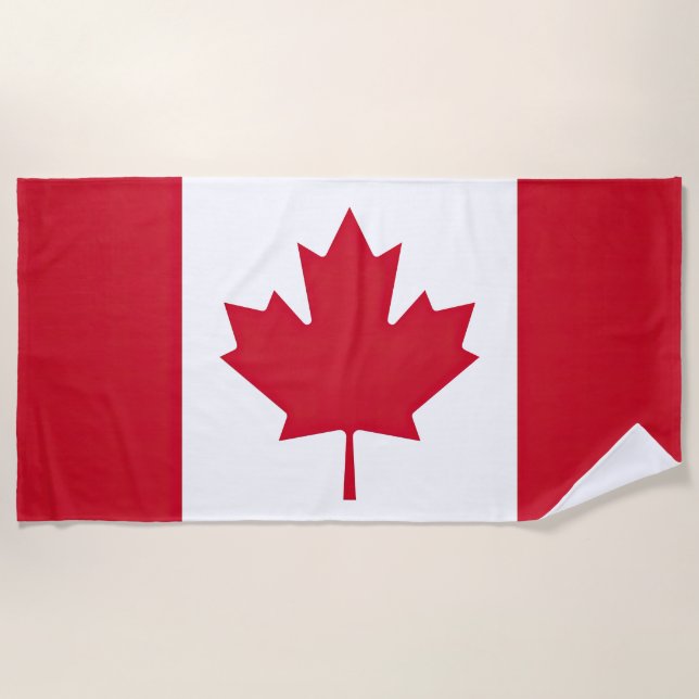 Toalha De Praia Drapeau Canada (Frente)
