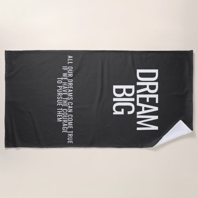 Toalha De Praia Dream Big Beach Towel (Frente)