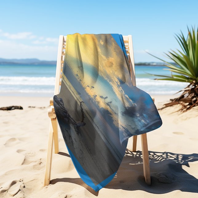 Toalha De Praia Dritwood Beaufort SC Beach Sunrise (Criador carregado)