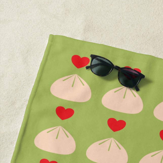 Toalha De Praia Dumpling Love Matcha Beach Towel (In Situ)