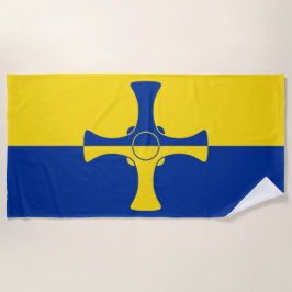 Toalha De Praia Durham Flag (County of England, Reino Unido)