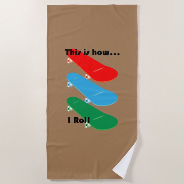 Toalha De Praia É assim que eu faço Design - Beach Towel (Frente)