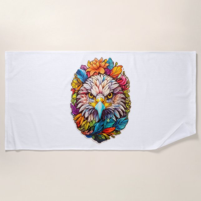 Toalha De Praia Eagle Face (Frente)