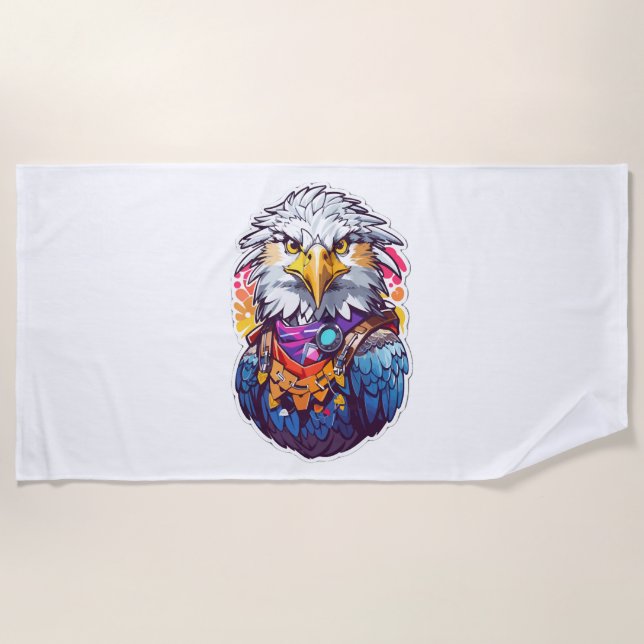 Toalha De Praia Eagle Fighter (Frente)