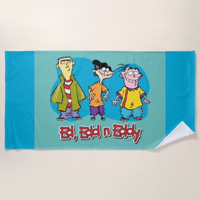 Toalha De Praia Ed, Edd, n Eddy Smiling (Frente)