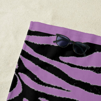 Toalha De Praia Editar Design - Alterar Zebra de Cor de Fundo