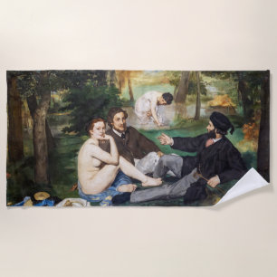 Toalha De Praia Edouard Manet - Almoço na Relva