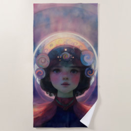 Toalha De Praia Eethal Fantasy Celestial Child Dream Guardian