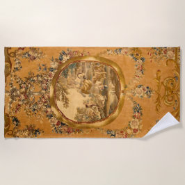 Toalha De Praia Elegante Louis XV Petite Fille Floral