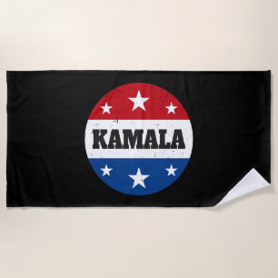 Toalha De Praia Eleição De Kamala Harris 2024 V