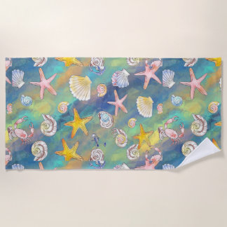 Toalha De Praia Elemento Marinho Starfish Chamada do Mar