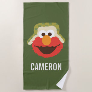 Toalha De Praia Elmo Woodland Face Adicione seu nome