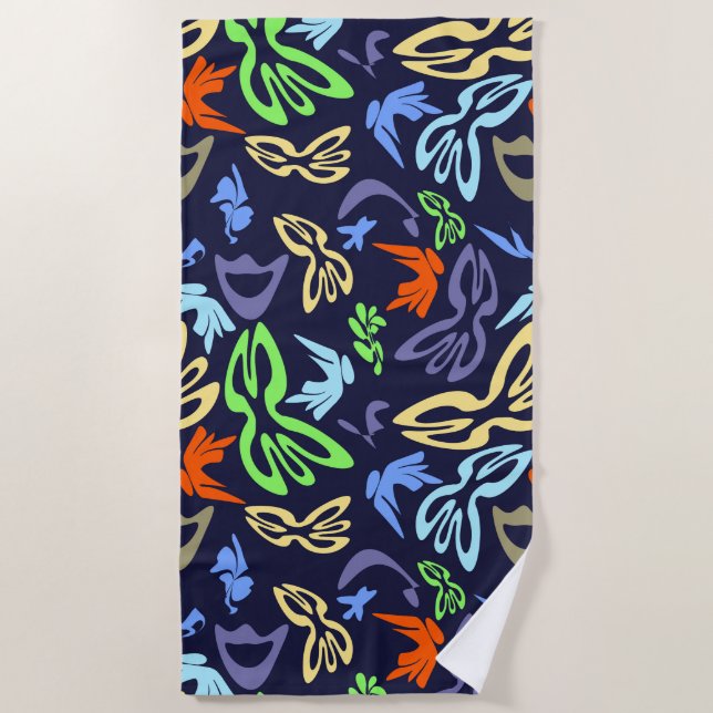 Toalha De Praia Elves, Butterflies and Masks 4 (Frente)