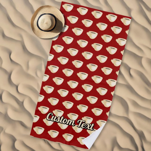 Toalha de praia em café (Criador carregado)